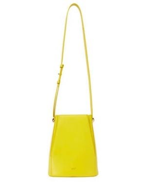 Ferragamo Leather Bucket Bag - Yellow