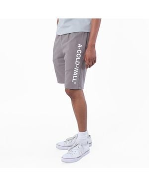 A_COLD_WALL* A Cold Wall Logo Sweat Shorts - Grey