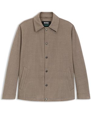BOSS Boss X Aston Martin Wool-Blend Jacket, Brand Size 52 (Us - Brown
