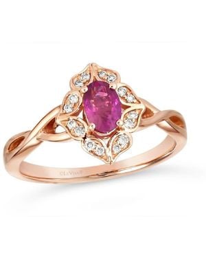 Le Vian Ladies Passion Ruby Rings Set - Pink