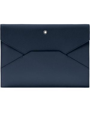 Montblanc Sartorial Envelope Leather Pouch - Blue