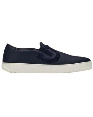 Ferragamo Deep Cobalt Sneakers, Us - Blue