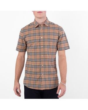 Burberry Vintage Check Cotton Shirt - Red