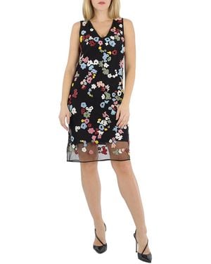 Burberry Ladies Hand-Beaded Floral Dress, Brand Size 2 (Us - Black