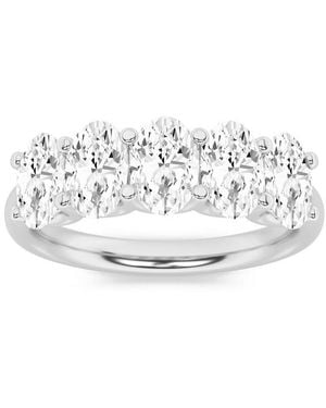 Mure And Co 2Ctw Oval Shaped Lab Grown Diamond (F/Vs) Five Stone Band Ring - White