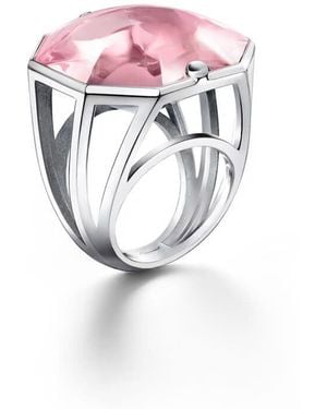 Baccarat Sterling, Crystal Ring 2611915 - Pink