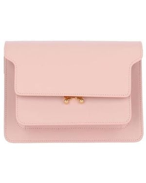 Marni Trunk Medium Shoulder Bag - Pink