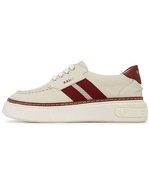 Bally Mael Leather Low-Top Trainers, Brand Size 10 Us - Pink