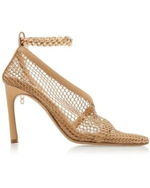 Bottega Veneta 100Mm Mesh Court Shoes - Metallic