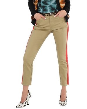 Burberry Ladies Rich Skinny Fit Leopard Print Japanese Jeans, Waist - Black