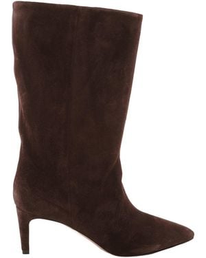 Paris Texas Mid-Calf 60 Stiletto Boots - Brown