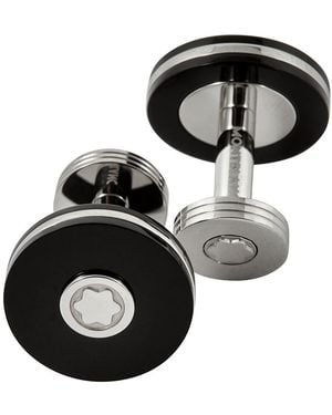 Montblanc Pix Round Cufflinks - Black