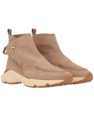 Tod's Medium Taupe Trainer - Natural
