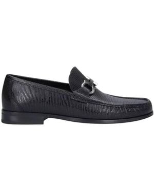 Ferragamo Gancini Ornament Loafers - Blue