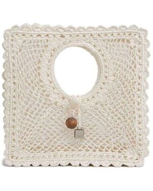Jacquemus Le Petit Carre Spiaggia Handbag - Natural
