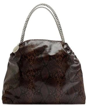 Stella McCartney Python-Effect Bag Falabella Bag - Black