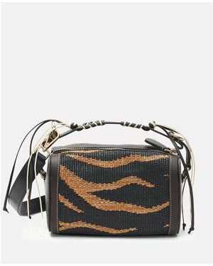 CUBA LAB Cubanita Rafia Handbag - Black