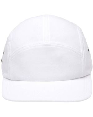 Lacoste Cotton Pique Croc Patch Jockey Cap - White