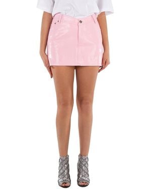 ROTATE BIRGER CHRISTENSEN Orchid Embossed Sequin Mini Skirt, Brand Size 36 (Us - Pink