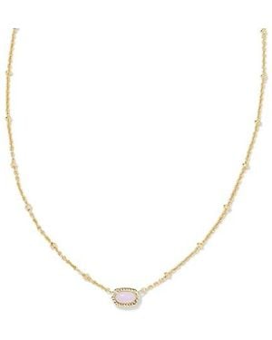 Kendra Scott Mini Elisa 14K-Plated Satellite Short Pendant Necklace - Metallic