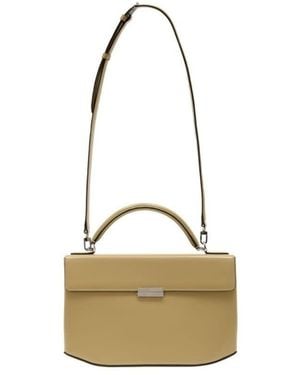 TOTEME Calfskin Box Top Handle Bag - Metallic