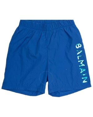 Balmain Kids Swim Shorts - Blue