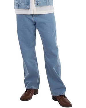 Nanushka Gannon Straight Leg Jeans, Waist Size 36" - Blue