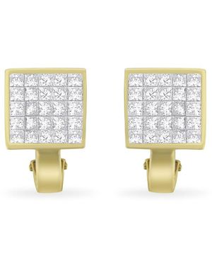 Haus of Brilliance 14k Yellow Gold 3 1/4 Ct Tdw Diamond huggy Earrings - Metallic