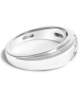Haus of Brilliance 925 Sterling 1/6 Cttw 3 Stone Diamond Band Ring (H-I Colour, I1-I2 Clarity) - White