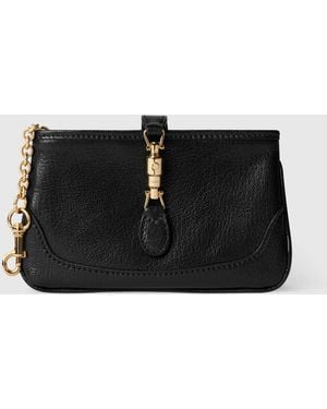 Gucci Jackie Zip Key Pouch - Black