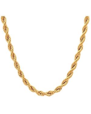 Robert Alton Finish Stainless Steel Rope Link Chain 5Mm - Metallic