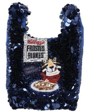Anya Hindmarch Tony The Tiger Toasties Mini Tote Bag - Blue