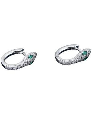 Apm Monaco Kaa Sterling Hoop Earrings - Blue