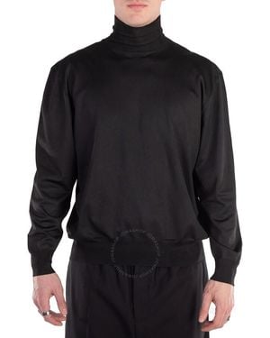 Balenciaga Bb Oversized High-Neck Jumper, Brand Size 1 - Black