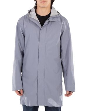 Save The Duck Jas Dacey Logo-Patch Hooded Jacket - Blue