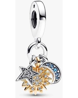 PANDORA Celestial Triple Dangle Charm - Blue