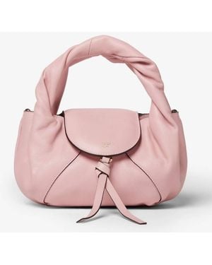Fendi Spy Mini Roma Logo Leather Bag - Pink