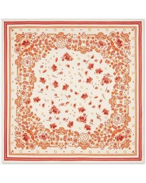 Fendi Bandana Print Ff Square Foulard - Pink