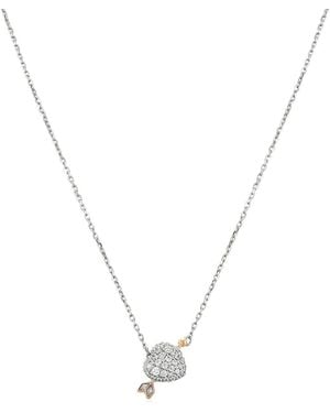 Swarovski Idyllia Mixed Cuts Heart Pendant Necklace - Metallic
