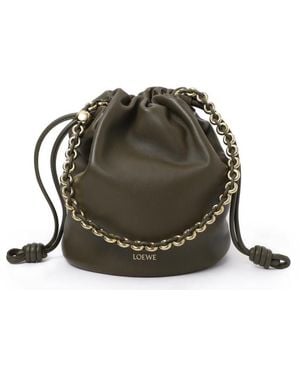 Loewe Flamenco Purse Bucket Bag - Green