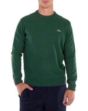 Lacoste Crew Neck Pull Over Jumper - Green