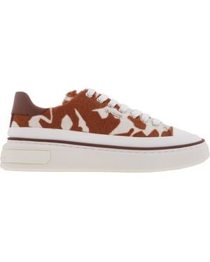 Bally Maily Calf Hair Low-Top Sneakers, Brand Size 39 Us - Brown