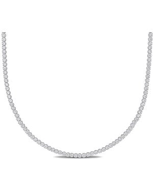 Created Forever 7 1/3 Ct Tw Lab Grown Diamond Tennis Necklace - Metallic