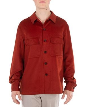 ZEGNA Ermenegildo Oasi Cashmere Overshirt - Red