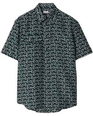 Burberry B Printed Silk Shirt - Green
