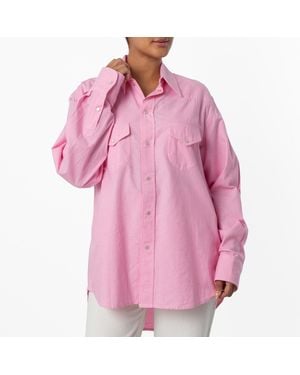 Bally Oversized Relaxed-Fit Cotton Shirt - Pink