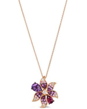 Le Vian Ladies Carive Leaves Necklaces Set - Metallic