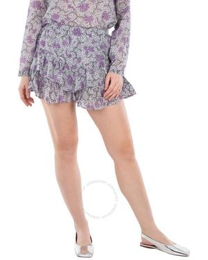 Isabel Marant Jocadia Cotton Frilly Shorts - Blue