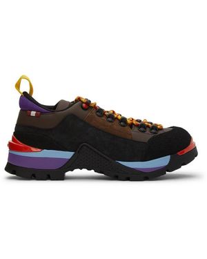 Bally Hike 2 Low-Top Panelled Trainers, Brand Size 9 Us - Black