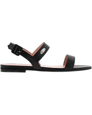 Bally Carlas Leather Flat Sandals - Black